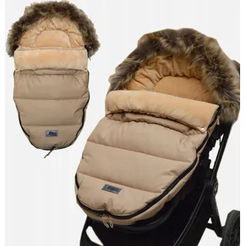 Fusak Fusak béžový / světle hnědý s kožešinou