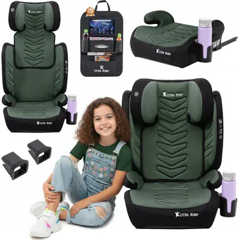 Autosedačka AUTOSEDAČKA MODEL LEONARDO ČERNO-ZELENÁ R129 100-150 CM ISOFIX