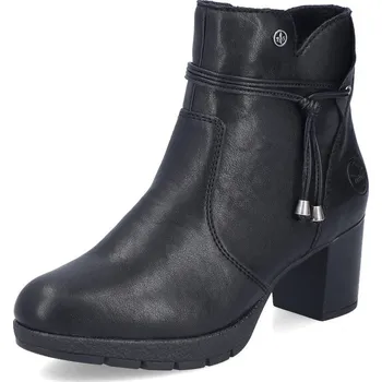 Dámská zimní obuv DÁMSKÉ KOTNÍKOVÉ BOTY RIEKER 77667-00 ČERNÁ Barva: Černá, Velikost: 37