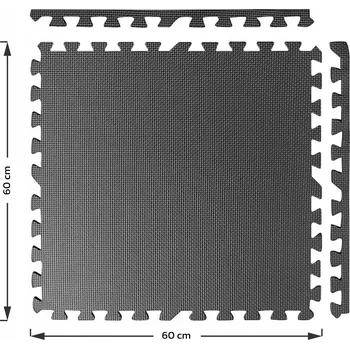 Obraz OCHRANNÁ GUMOVÁ PODLOŽKA 240x120 PUZZLE DO POSILOVNY POD ZAŘÍZENÍ 8 KS 60x60
