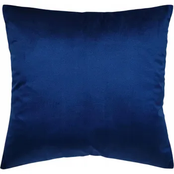 Povlak na dekorativní polštářek DEKORAČNÍ povlak na polštář velur samet tmavě modrá 50x50 ASTO deco