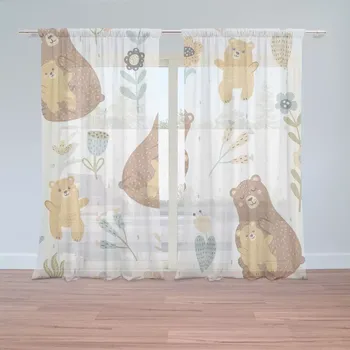 Záclona Sablio Záclony Medvědi: 2ks 150x250cm