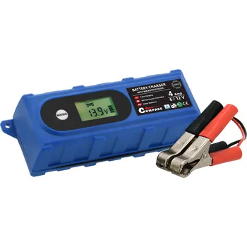 Nabíječka autobaterie Nabíječka mikroprocesor 3,8Amp 6/12V PB/GEL LCD display
