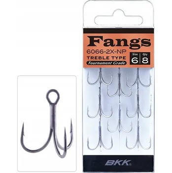Rybářský háček Háčky s protihrotem BKK Fangs 8 ks