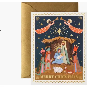 Rifle Paper Co. Vánoční přání Christmas Nativity