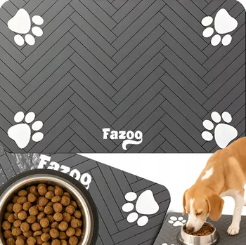 Miska pro psa Podložka pod misku Fazoo šedá 0 l