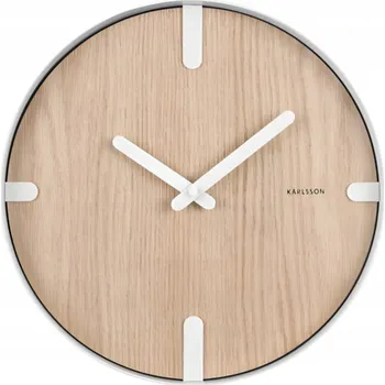 Hodiny Nástěnné hodiny Karlsson bílé 4,8 cm