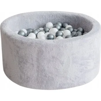 Suchý bazén Suchý bazén s míčky 40x90 PLUSZ SVĚTLE ŠEDÝ - 250 míčků