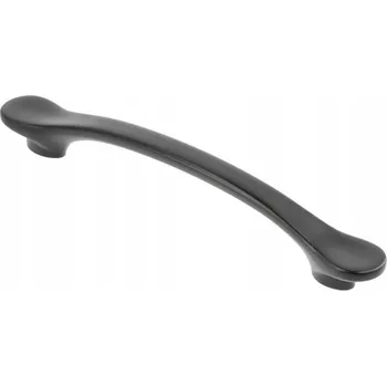 Nábytkové kování Nábytková úchytka VENICE GTV černá matná rozteč 128