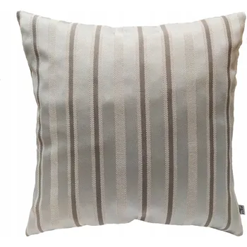 Povlak na dekorativní polštářek DEKORAČNÍ povlak na polštář v pruzích šedý 45x45