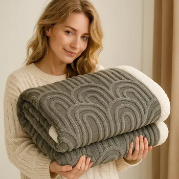 Prostěradlo Univerzální měkká prošívaná deka na postel a pohovku 200*230cm