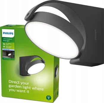 Nástěnné svítidlo Venkovní nástěnné svítidlo Philips šedé s integrovaným LED zdrojem 7 W