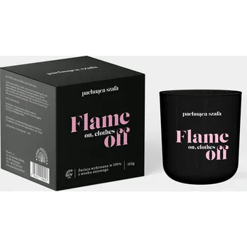 Svíčka Sójová vonná svíčka Flame on Pachnąca skříň 1 ks