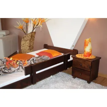 Dětská zábrana Univerzální ochranná bariérka z masivu 100 cm ořech