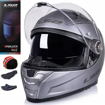 Helma na motorku LS2 MOTOCYKLOVÁ PŘILBA INTEGRÁLNÍ S CLONOU FF811 VECTOR II SOLID MATNÁ TITANOVÁ XS