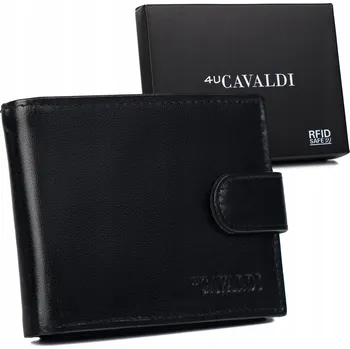 Peněženka 4U Cavaldi peněženka z pravé kůže černá - muž