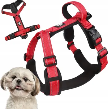 Postroj pro psa GUARD postroj pro malého psa, pohodlný, netlačí, s reflexními prvky, velikost S (32-40 cm)