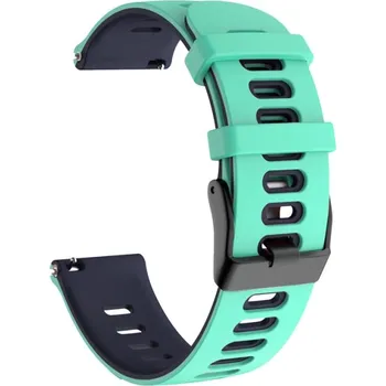 VSECHNONAMOBIL 128403 SPORTOVNÍ Výměnný silikonový řemínek Garmin Venu 2 / Vivoactive 4 zelený-modrý