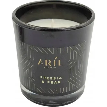 Svíčka Parafínová vonná svíčka Frézie & Hruška Aril