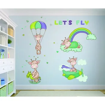 Samolepící dekorace Samolepící dekorace na zeď /žirafy