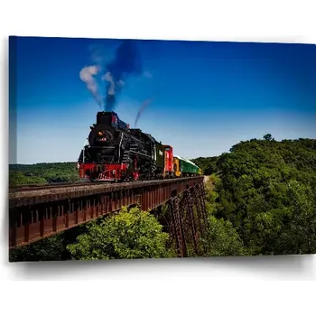 Obraz Sablio Obraz Vlak na mostě - 90x60 cm