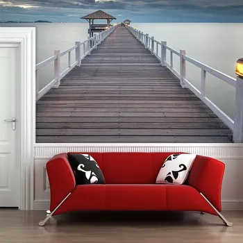 Tapeta Sablio Tapeta Dřevěné molo - 125x75 cm