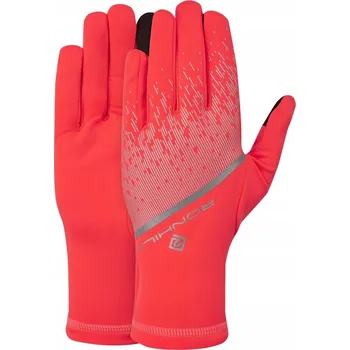 Rukavice Běžecké rukavice pánské i dámské RONHILL REFLECT GLOVE Růžové S