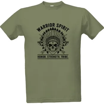 Tričko s potiskem Warrior Spirit pánské