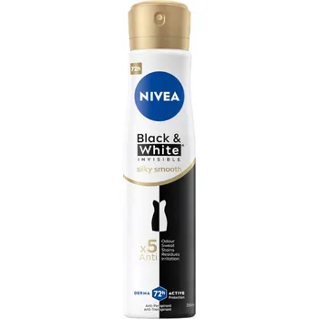 NIVEA Black&White Silky Smooth Antiperspirant ve spreji 72h 250ml