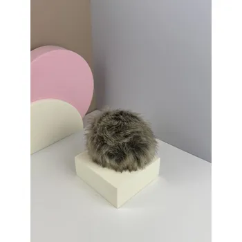 Příze Mia Handmade Design Bambulka velká s krátkým chlupem - béžová/šedá