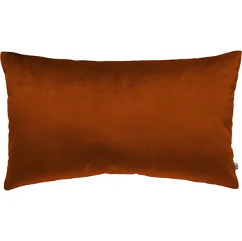 Povlak na polštářek DEKORAČNÍ povlak na polštář velur samet měděná rezavá hnědá 50x70 cm