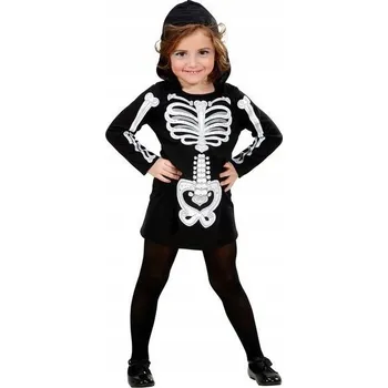 Karnevalový kostým KOSTÝM ŠATY vzorem KOSTLIVEC