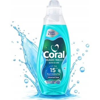 Prací gel Coral Magic Wash Universal - Gel na praní z Německa - 840 ml / 21 praní