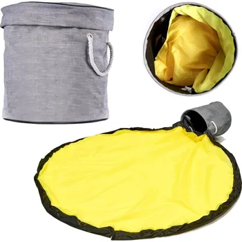 Hrací deka Skládací koš na hračky s podložkou