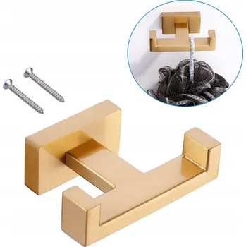 Věšák Kvadratický bodový držák, šroubovací háček, věšák na ručníky do koupelny