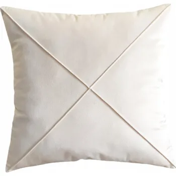 Polštář Dekorační povlak na polštář Boho, sametový, smetanová/ecru, 50x50 cm