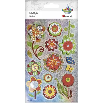 samolepka Titanum: 3D květinové fóliové papírové Samolepky