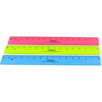 pravítka Plastové pravítko pro LEVÁKY 15 cm KUM