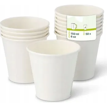 Papírové kelímky Greenbox 180 ml bílé 1000 kusů