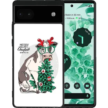 Vánoční dekorace VSECHNONAMOBIL 127322 MY ART Kryt s vánočním designem Google Pixel 6a MERRY CHRISTMAS (074)