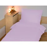 Povlečení francouzské bavlna UNI 220x200,70x90 světle fialové