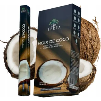 Vonná tyčinka Terra Coconut vonné tyčinky 20 ks kokosové