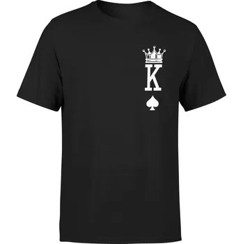 PÁNSKÉ TRIČKO KING KRÁL KARTA BAVLNĚNÉ VEL. 3XL TRIČKO PÁNSKÉ TSHIRT
