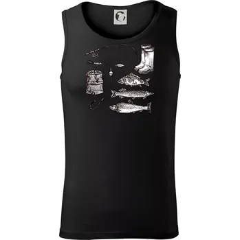 Rybářský set - Tílko pánské Core - XL ( Černá )