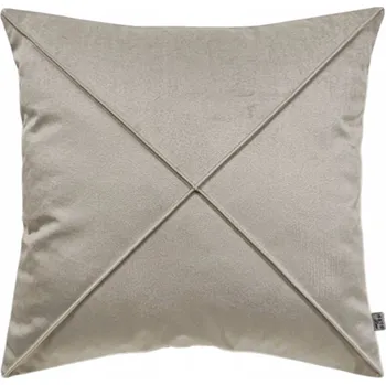 Povlečení DEKORAČNÍ POVLEČENÍ na polštář VELUR samet šedo-béžové šedá béžová 40x40