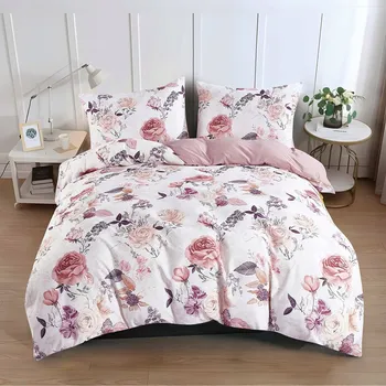 Povlečení Sada Povlečení 200 x 220 cm s povlečením Čistá Bavlna, Krásné květinové