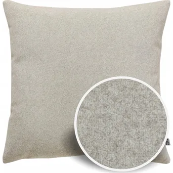 Povlak na dekorativní polštářek DEKORAČNÍ povlak na polštář velvet samet světle béžový 50x50