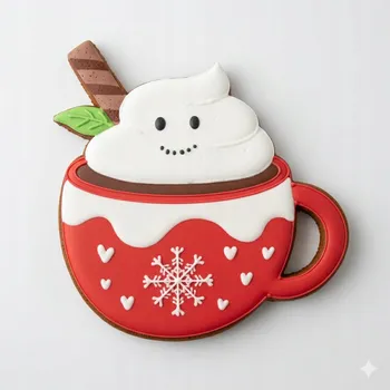 Vánoční dekorace Forma "Vánoční čokoláda 2" 10 cm