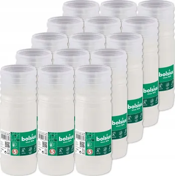 Svíčka Do hřbitovních svíček vložky do svíček Bolsius RP5 113h, výška 19,5 cm - 15 kusů