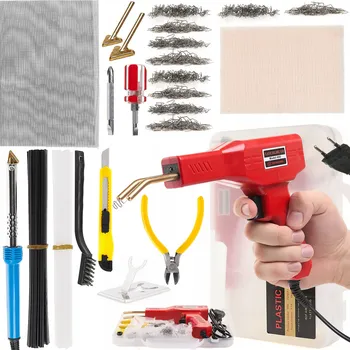 Svářečka SADA NA OPRAVU PLASTOVÝCH DÍLŮ NÁRAZNÍKŮ SVAŘOVAČKA SVORKY SÍŤKA